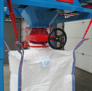 La vanne à manchon mécanique régule le remplissage des Big Bags