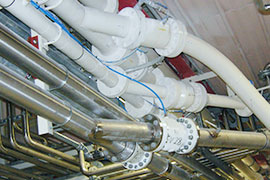 Les vannes à manchons sont utilisées dans les installations de convoyage pneumatique